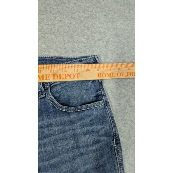 Ariat Denim Women Jeans 32Rx31 Trouser Boot Leg Raw Frayed Hems Light Wash - Picture 11 of 15
